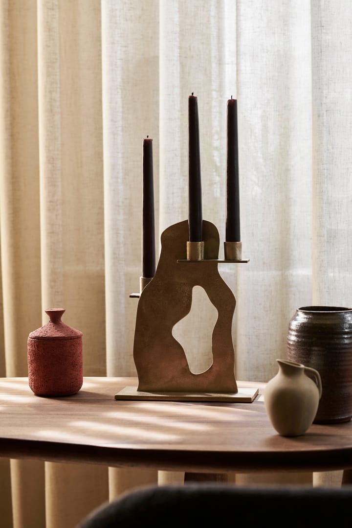 Erode kandelaar 21x27x4 cm, Brass Ferm Living