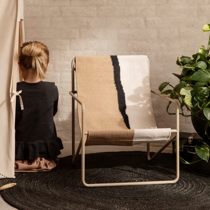 Eternal jute vloerkleed rond small, Black Ferm Living