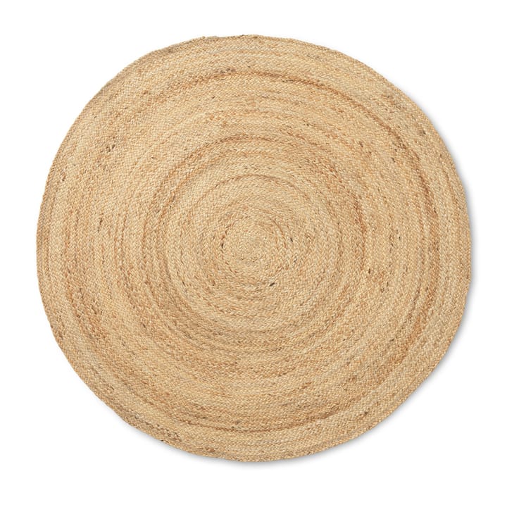 Eternal jute vloerkleed rond small - Natural - Ferm Living