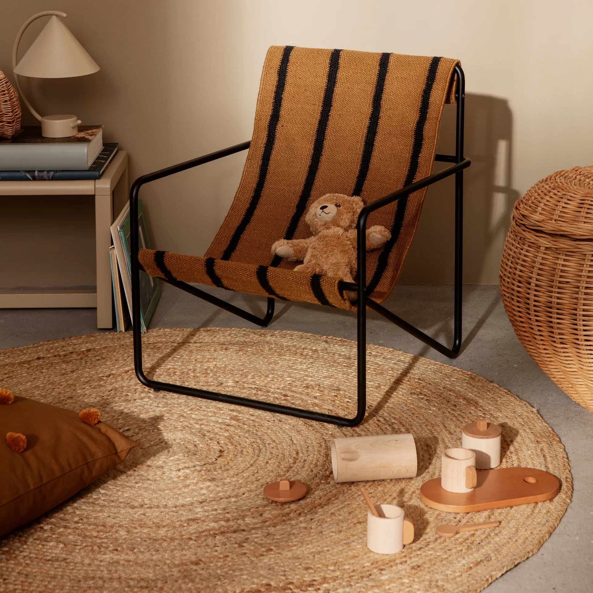 Eternal jute vloerkleed rond small, Natural Ferm Living
