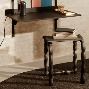 Eternal juten mat ovaal large - Black - Ferm Living