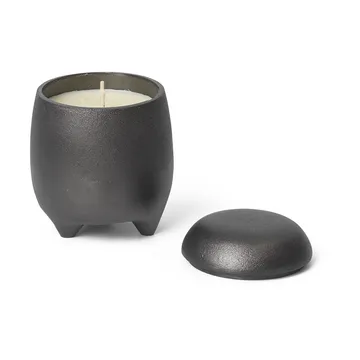 Evoke kaars in pot - Zwart geanodiseerd aluminium - Ferm Living