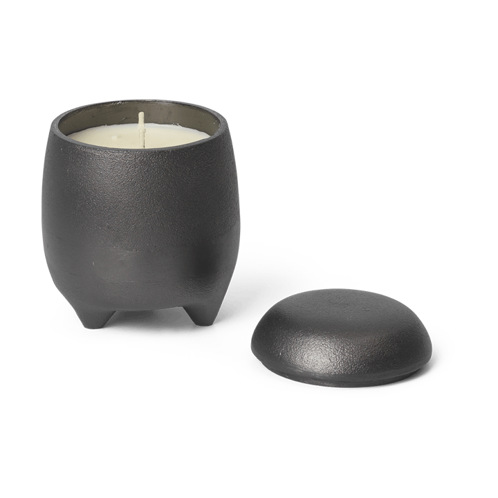 Evoke kaars in pot - Zwart geanodiseerd aluminium - Ferm LIVING
