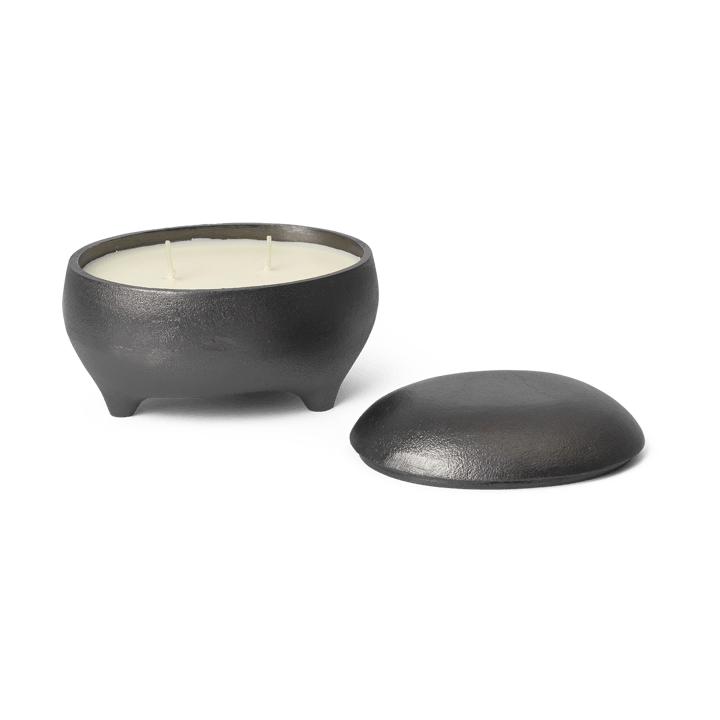 Evoke twin kaars in pot, Zwart geanodiseerd aluminium Ferm Living
