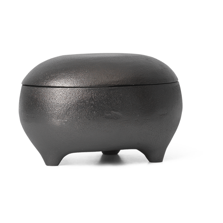 Evoke twin kaars in pot, Zwart geanodiseerd aluminium Ferm Living