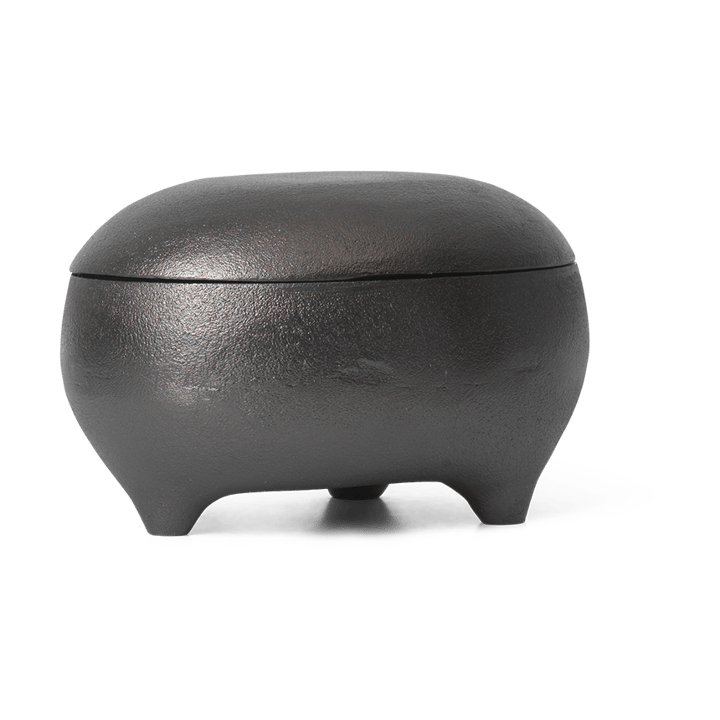 Evoke twin kaars in pot - Zwart geanodiseerd aluminium - ferm LIVING