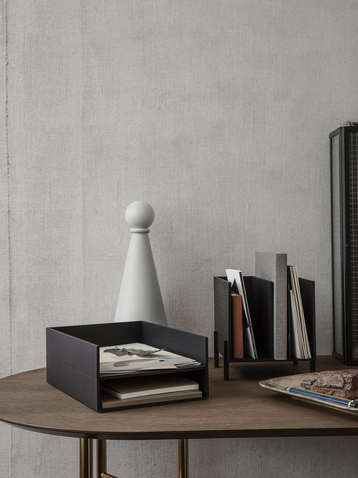 Ferm Living brievenbak, Donkergebeitst essenhout Ferm Living