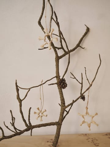 Ferm Living Jute Stars kerstboomversiering 3-delig - Natural - Ferm Living