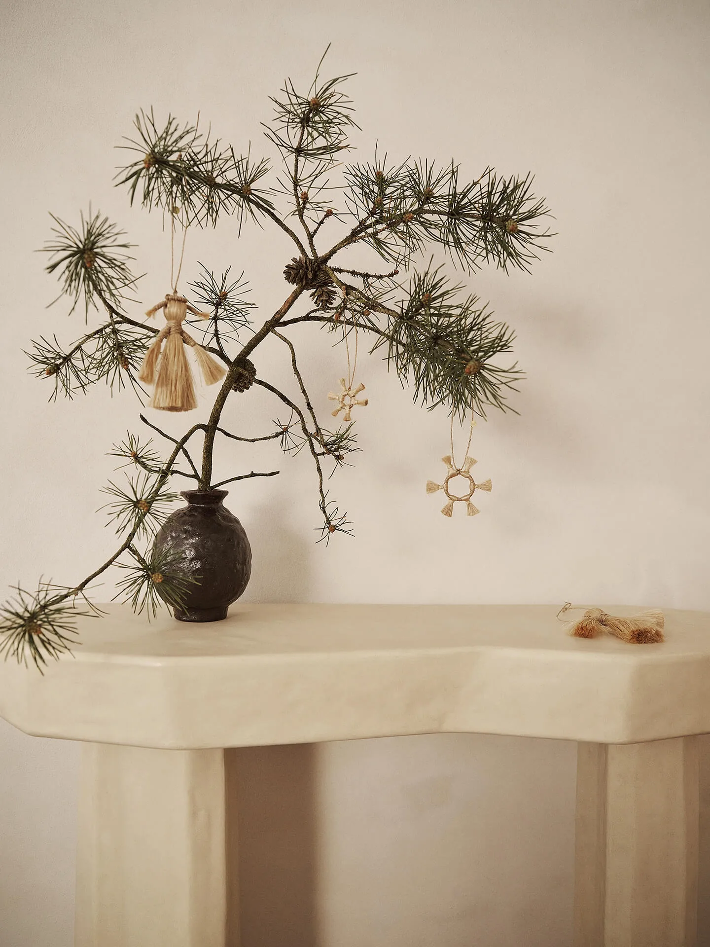 Ferm Living Jute Stars kerstboomversiering 3-delig, Natural Ferm Living