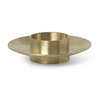 Ferm Living kaarsenhouder - brass - Ferm Living