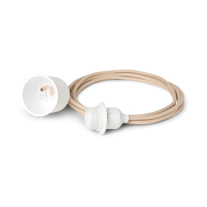 Ferm Living lampensnoer textiel 2 m - Sand - Ferm Living