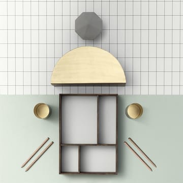 Ferm Living messing beker - 6x9 cm - Ferm Living