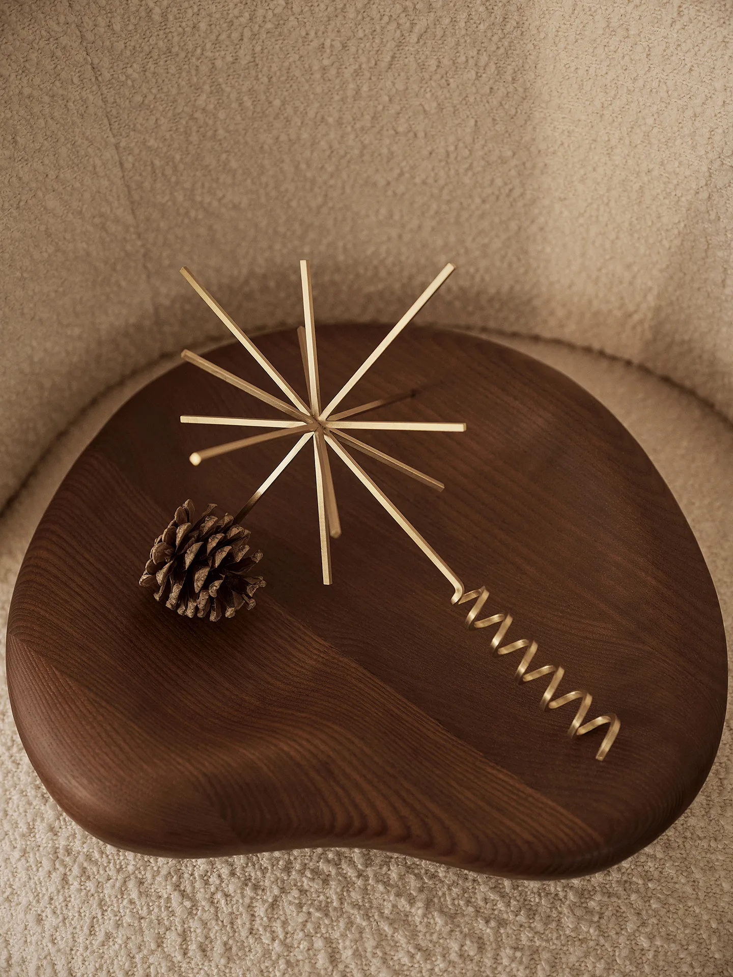 Ferm Living piek ster, messing Ferm Living