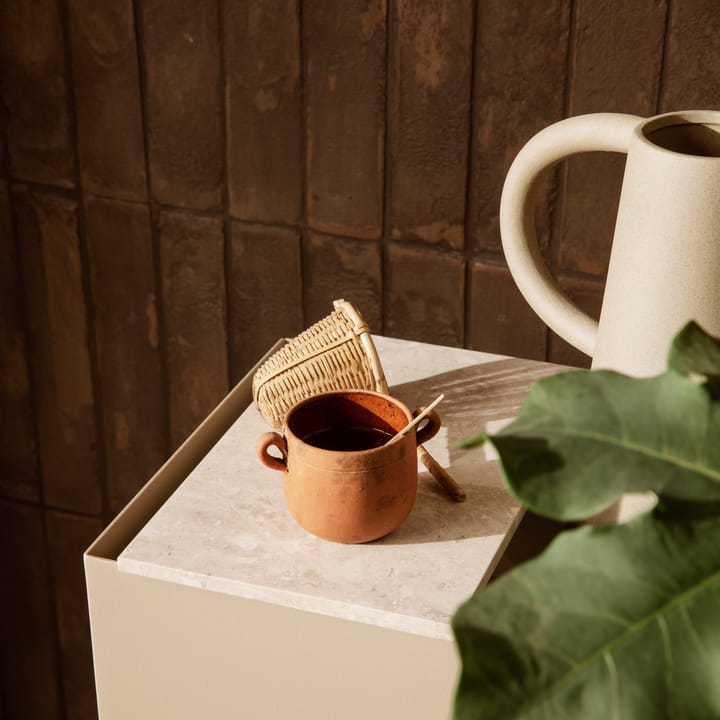 Ferm Living plant box marmeren plankje, Beige Ferm Living