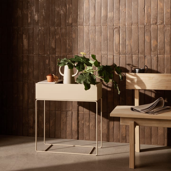 Ferm Living plant box marmeren plankje, Beige Ferm Living