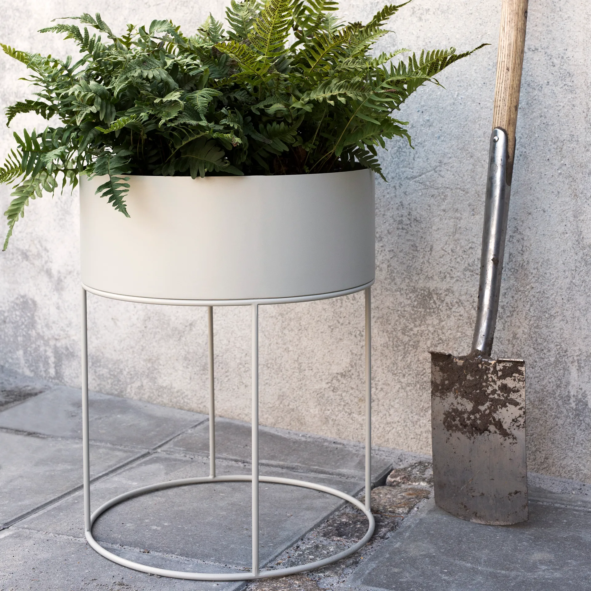 Ferm Living plant box rond, Cashmere Ferm Living