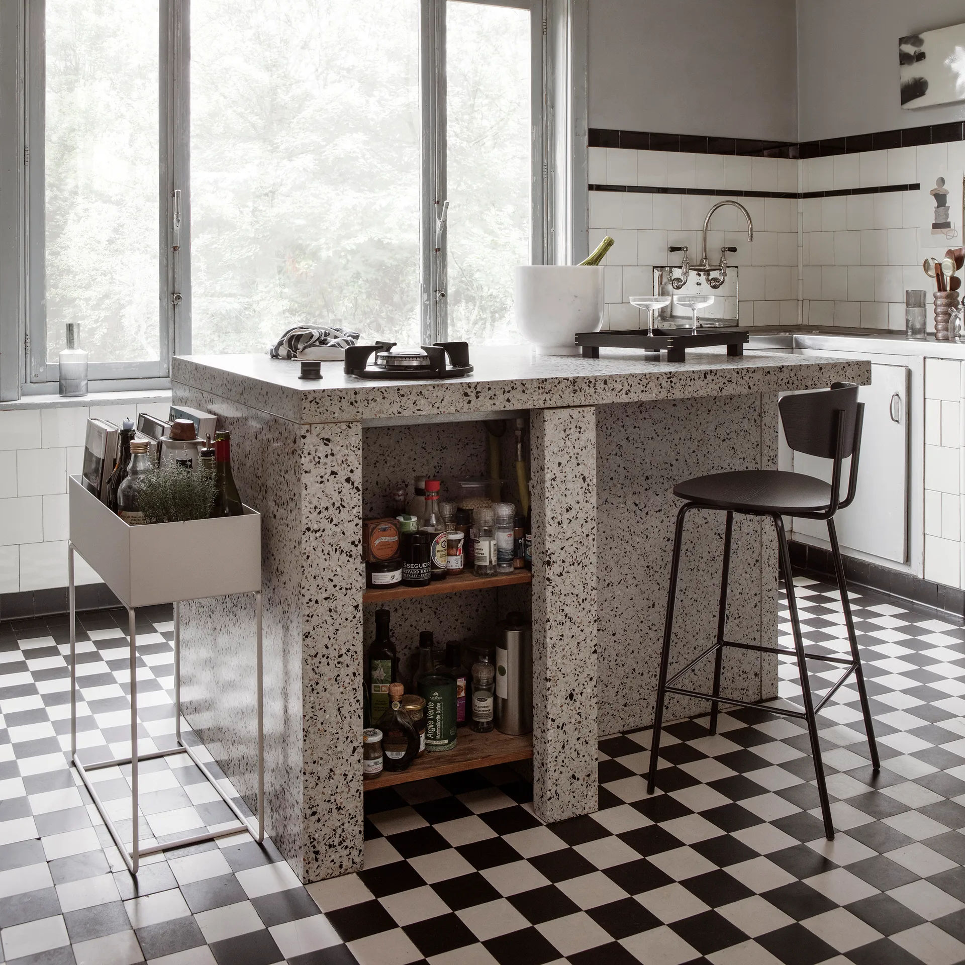 ferm LIVING plantenbak, grijs Ferm Living