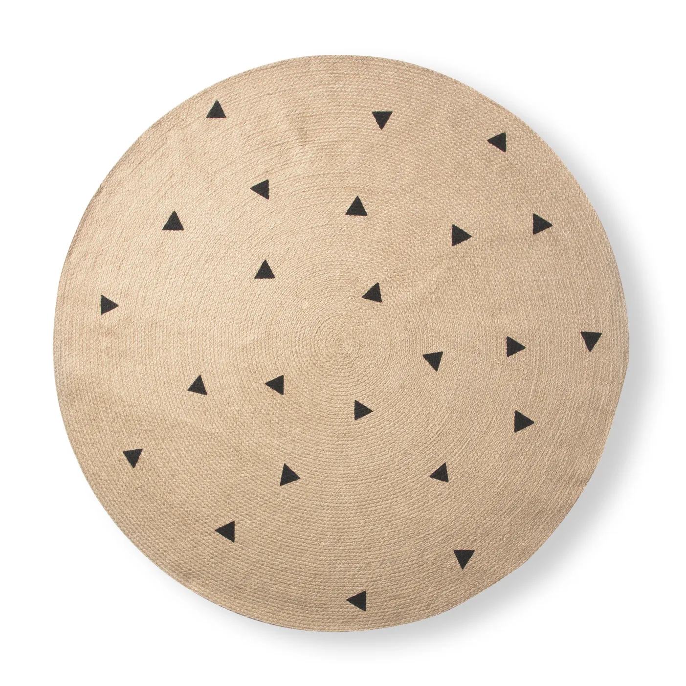 Ferm Living vloerkleed rond Ø130 cm, Triangle Ferm Living