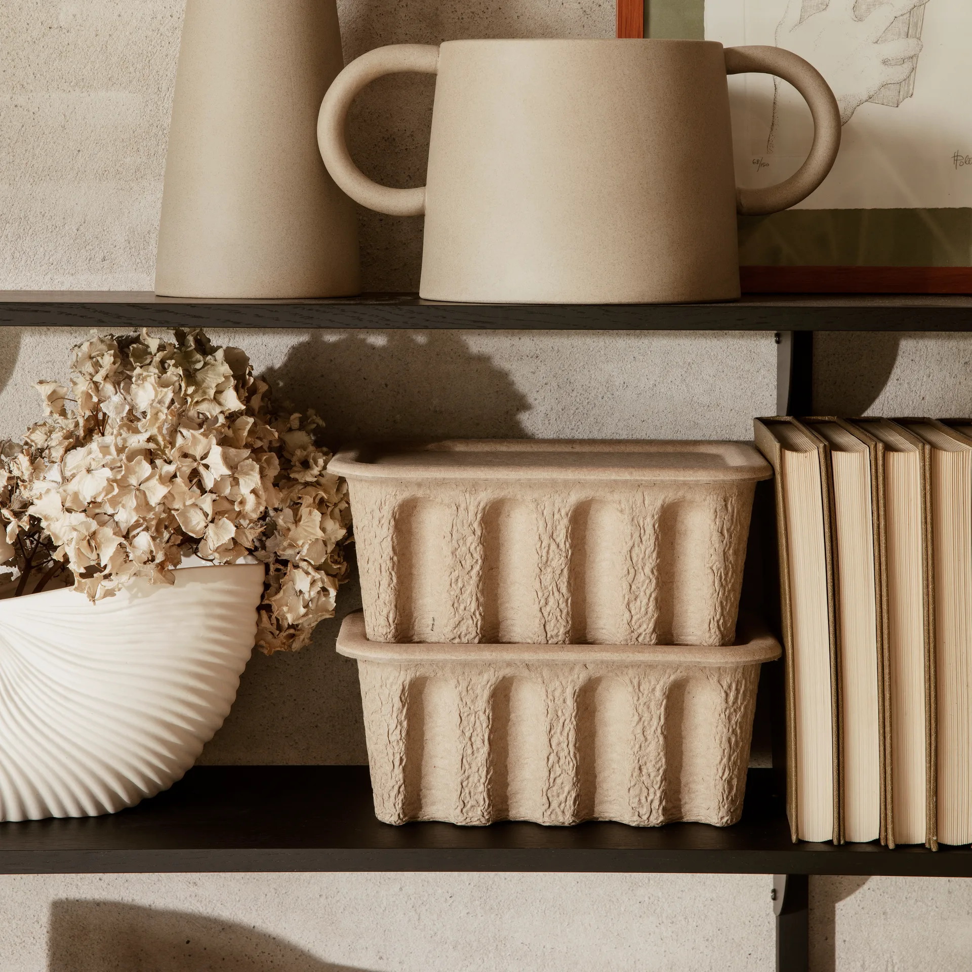 Ferm opbergdoos papier klein 2-pack, Bruin Ferm Living