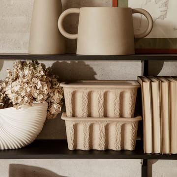 Ferm opbergdoos papier klein 2-pack - Bruin - Ferm Living