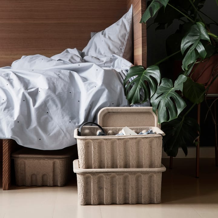 Ferm opbergdoos papier met deksel 2-pack, Bruin Ferm Living