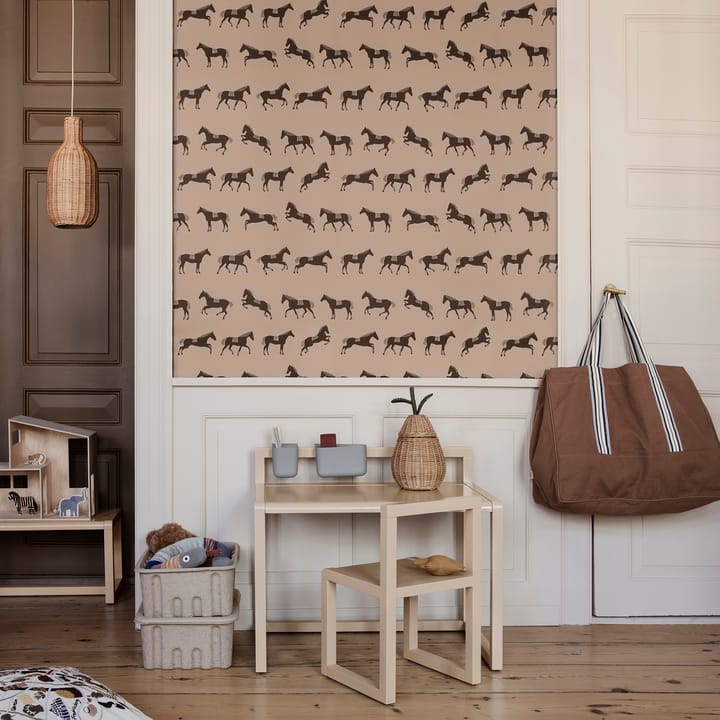 Ferm opbergdoos papier met deksel 2-pack, Bruin Ferm Living