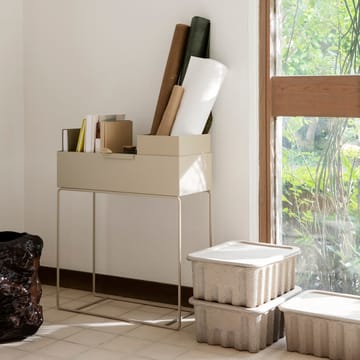 Ferm opbergdoos papier met deksel 2-pack - Bruin - Ferm Living