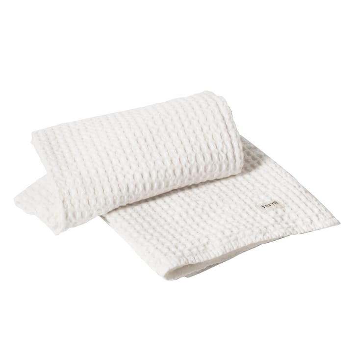 Ferm organische handdoek wit - 50 x 100 cm. - Ferm Living