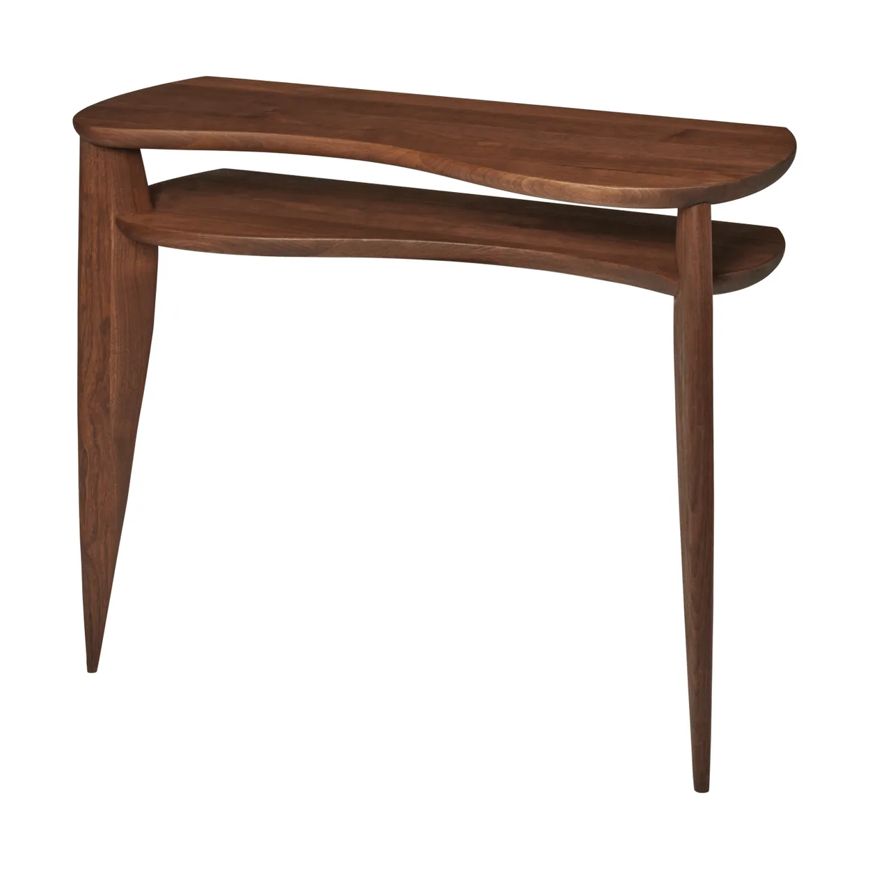 Ferm Living Feve consoletafel 100x36x85 cm Walnut | Scandinavisch Interieur | Bijzettafels | Bruin