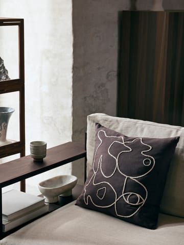 Figure kussenhoes 50x50 cm - Koffie-Zand - Ferm Living