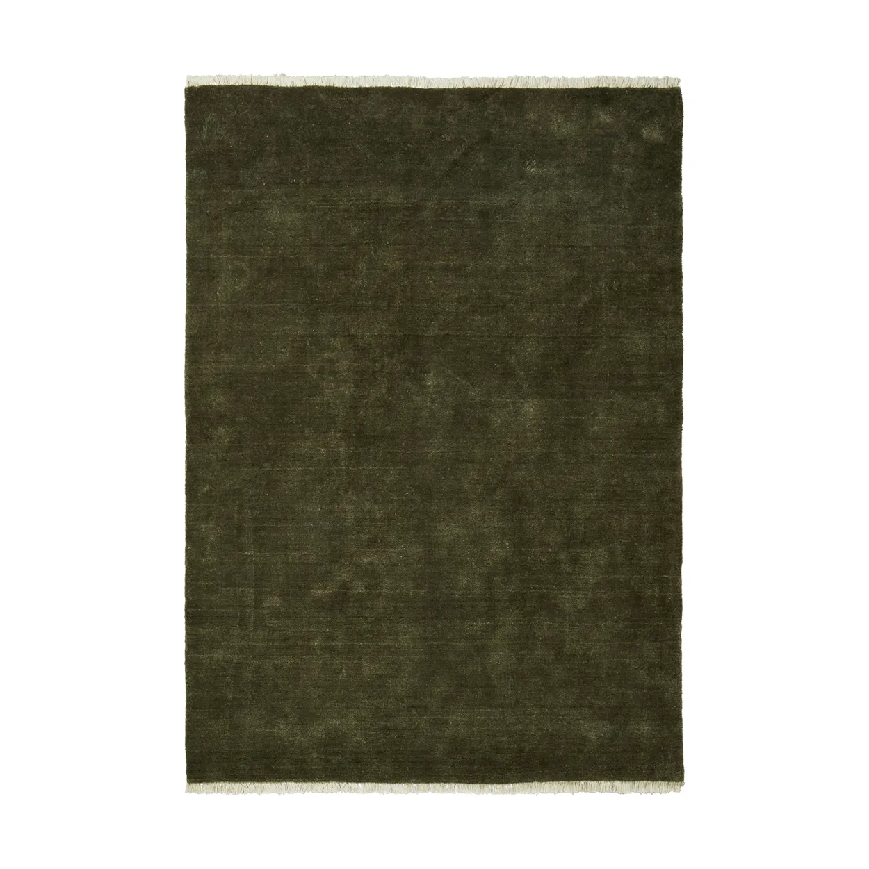 Ferm Living Firth jute vloerkleed Dark olive, 140x200 cm