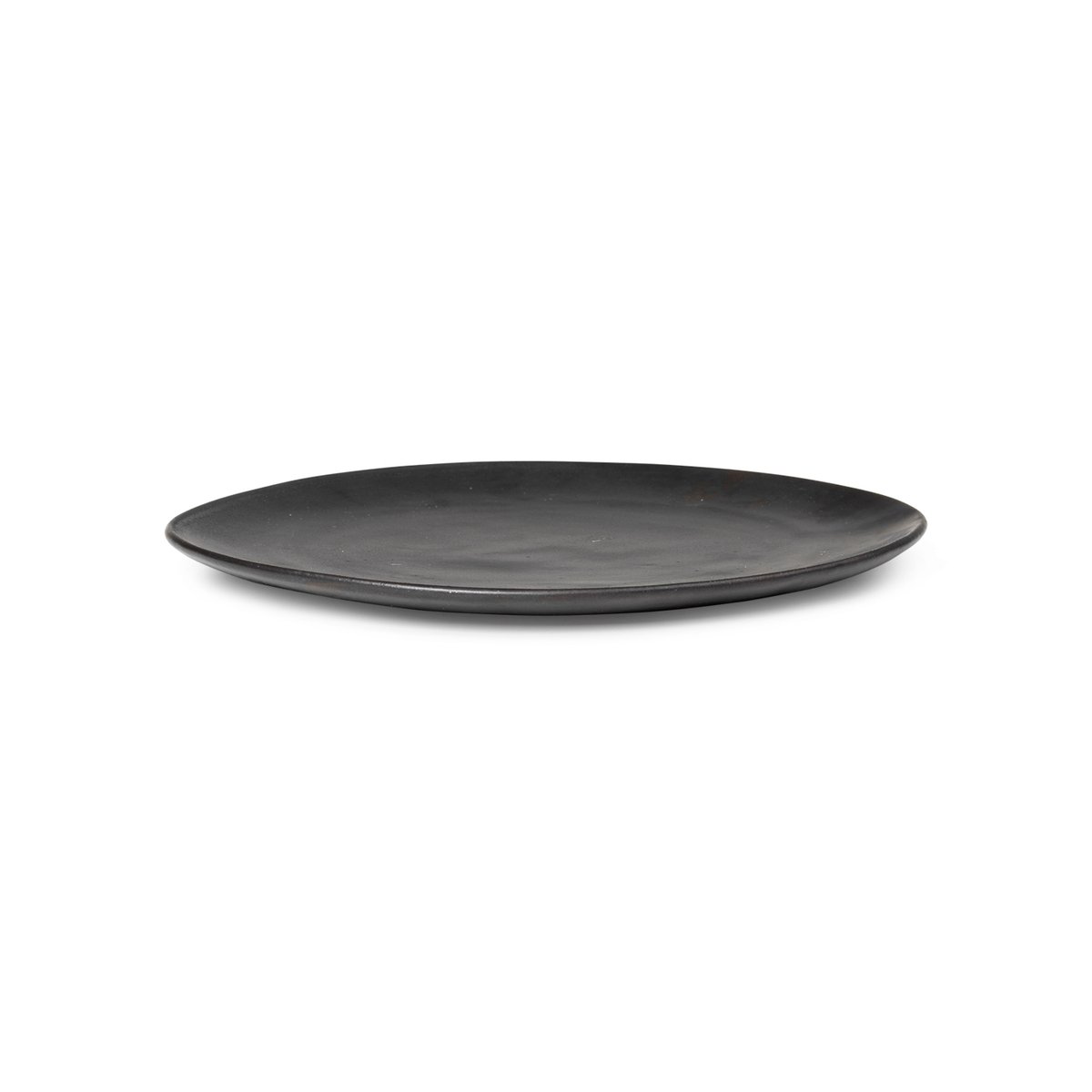 Ferm Living Flow bord 22 cm Zwart | Scandinavisch Interieur | Dinerborden | Zwart