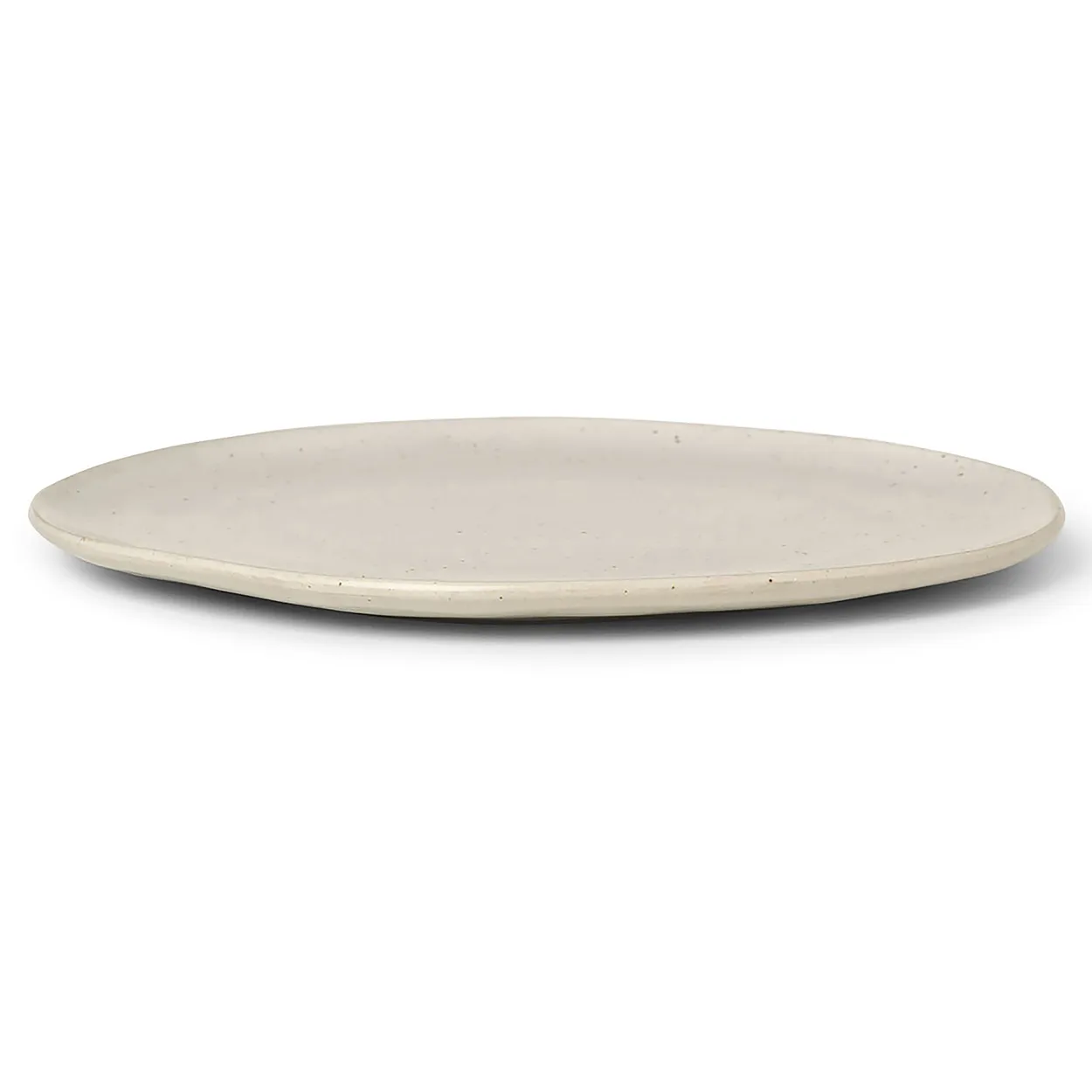 Ferm Living Flow bord 27 cm Off-white speckle | Scandinavisch Interieur | Dinerborden | Beige