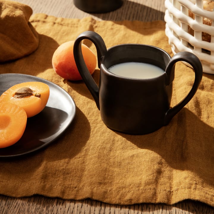 Flow bordje 15 cm, Zwart Ferm Living