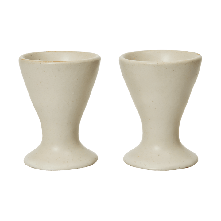 Flow eierdop 2-pack - Off-white speckle - Ferm Living