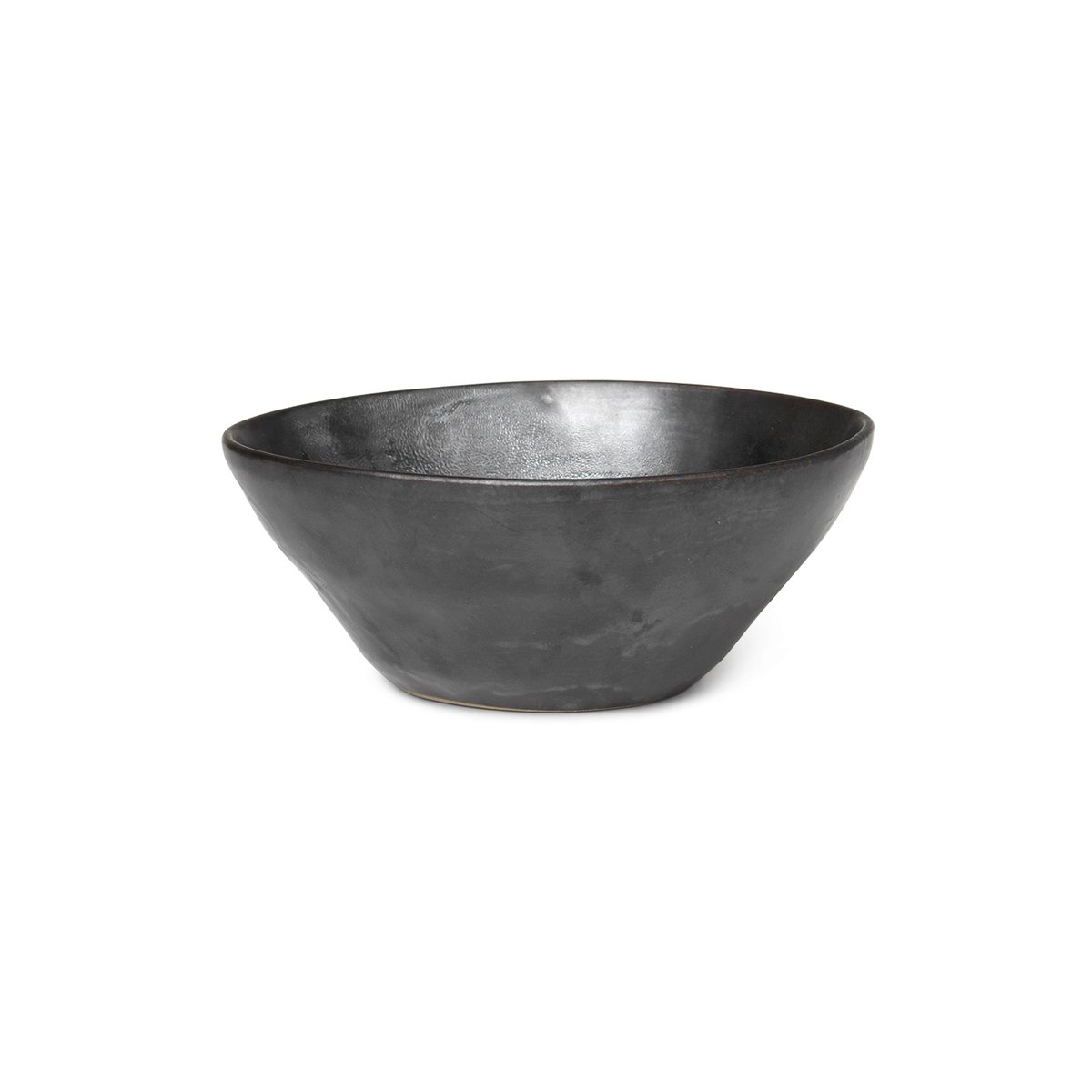 Ferm Living Flow kom 14,5 cm Zwart | Scandinavisch Interieur | Serveerschalen | Zwart