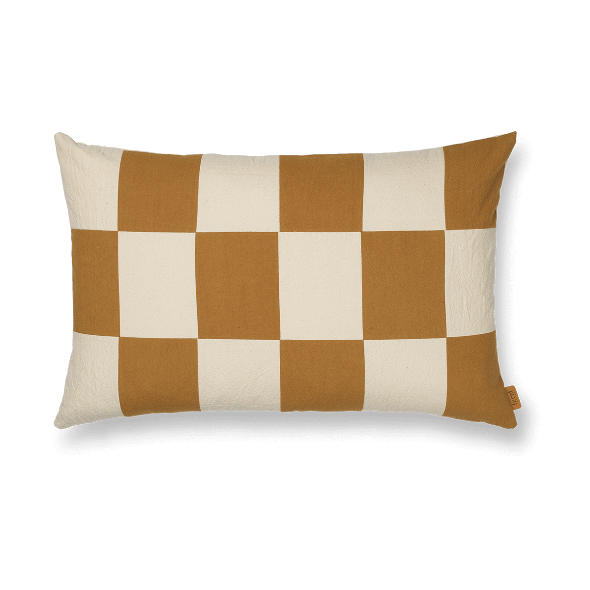 Ferm Living Fold patchwork kussenhoes 40x60 cm Sugar kelp-undyed