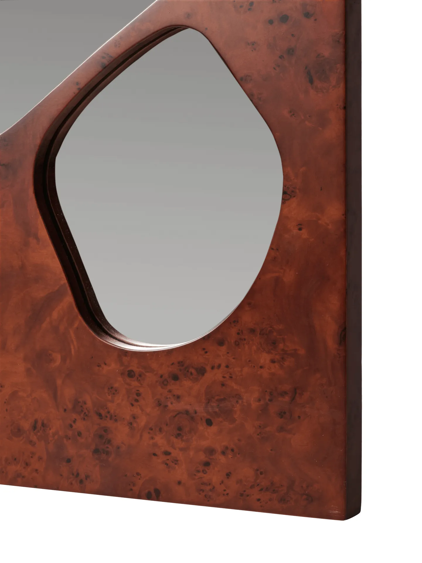 Folia spiegel, Dark stained burl, 82 cm Ferm Living