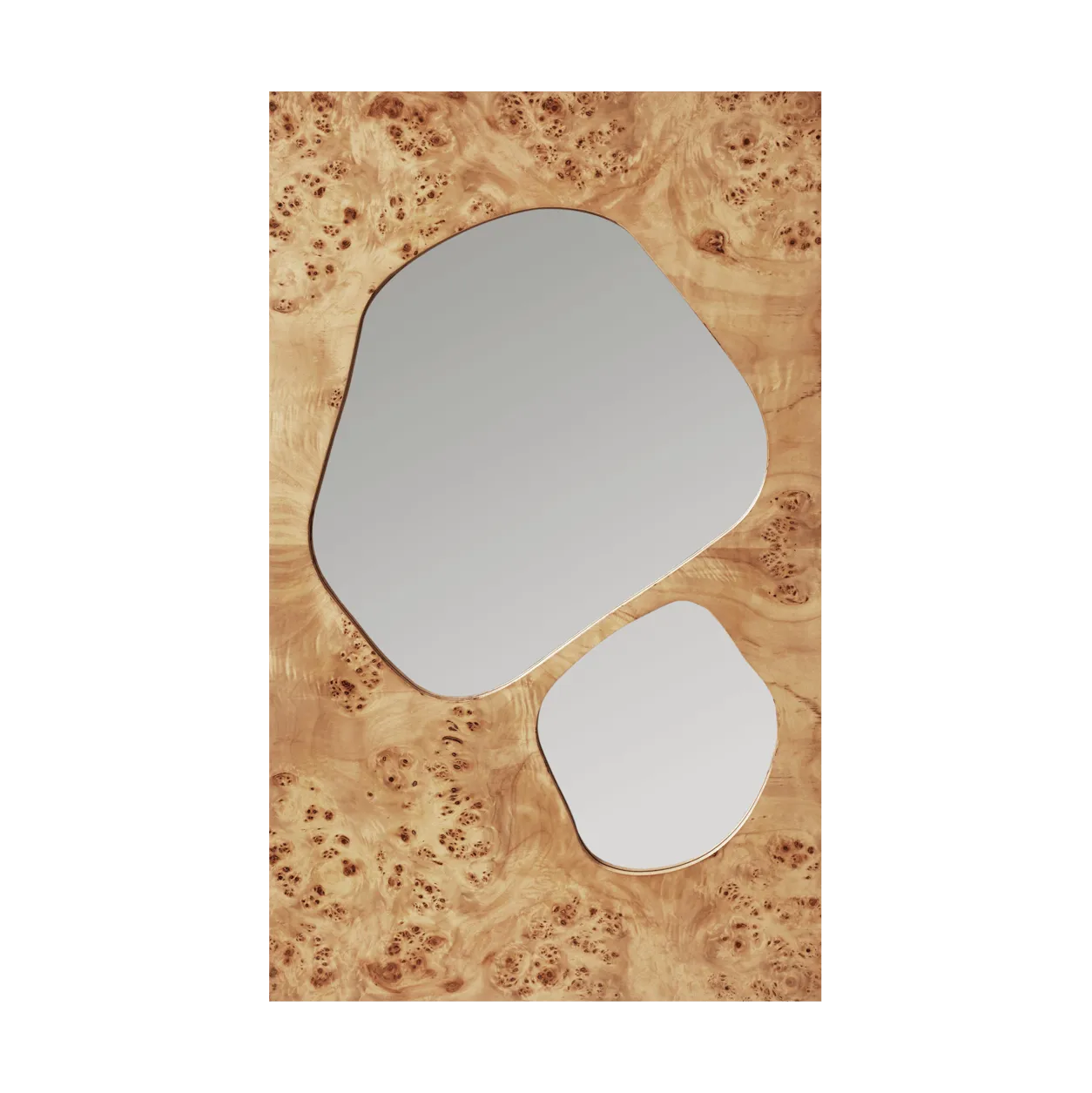 Folia spiegel, Natural burl, 82 cm Ferm Living