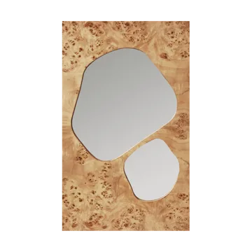 Folia spiegel - Natural burl, 82 cm - Ferm Living
