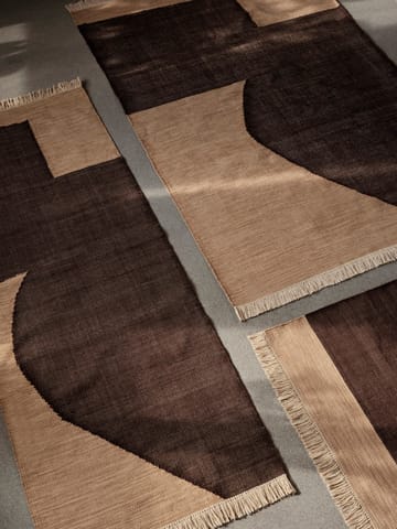 Forene vloerkleed - Tan-Chocolate, 140x200 cm - Ferm Living