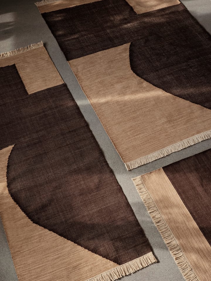 Forene vloerkleed, Tan-Chocolate, 140x200 cm Ferm Living