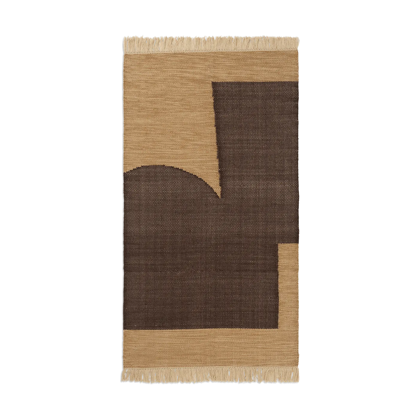 Forene vloerkleed, Tan-Chocolate, 80x140 cm Ferm Living