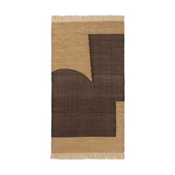 Forene vloerkleed - Tan-Chocolate, 80x140 cm - Ferm Living