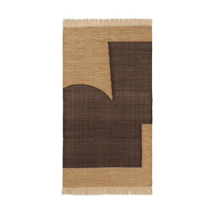 Forene vloerkleed - Tan-Chocolate, 80x140 cm - ferm LIVING