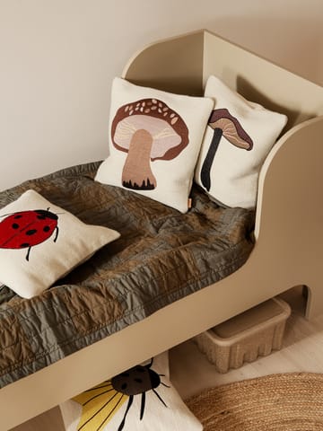 Forest geborduurd kussen 40x40 cm - Porcini - Ferm Living