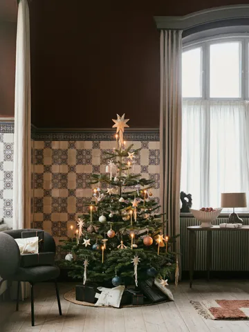 Forest kerstboomkaarsenhouders 4-pack - Brass - Ferm Living
