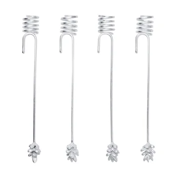 Forest kerstboomkaarsenhouders 4-pack - Zilverkleurig - Ferm Living