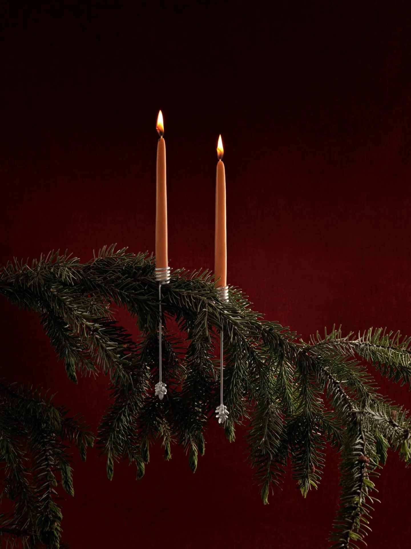 Forest kerstboomkaarsenhouders 4-pack, Zilverkleurig Ferm Living