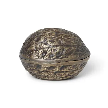 Forest nut box notenschaaltje met deksel 7,5 cm - Antiek messing - Ferm Living